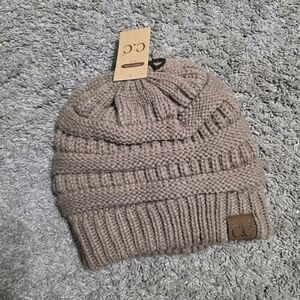 C.C Tan Knit Beanie